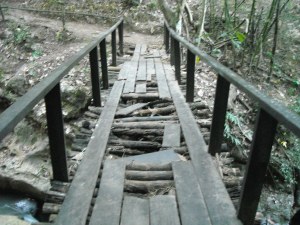 Now there's a rickety bridge...